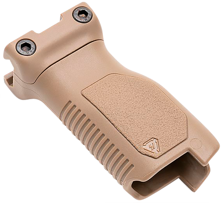 Strike Industries ARCMAGRAILLFDE Angled Vertical Grip Long Flat Dark Earth Polymer with Cable Management Storage for Picatinny Rail