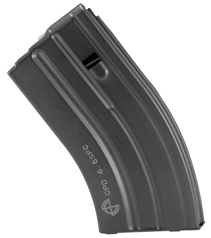 DuraMag 2068041207CPD SS Replacement Magazine Black with Gray Follower Detachable 20rd 22 Nosler, 6.8 SPC for AR-15