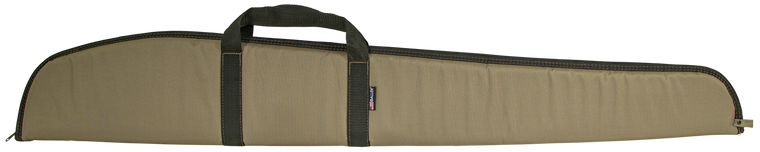 Allen 60452 Durango Shotgun Case made of Endura with Tan Finish & Black Trim, Foam Padding, 1.50" Webbed Handle, Non-Absorbent Lining & Lockable Zippers 52" L