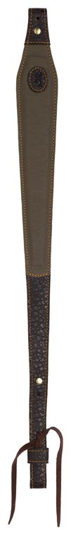 Browning 12250484 Laredo Sling made of Olive Cotton Canvas with Leather Trim 25.50"-35.50" OAL & Adjustable Design for Rifles