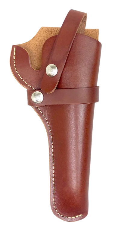 Hunter Company 1100-10 BeltOWB Size 10 Chestnut Tan Leather Belt Loop Fits SA/DA Revolver Fits 6" Barrel Right Hand Compatible w/ Hunter Buscadero/Straight Cartridge Belts