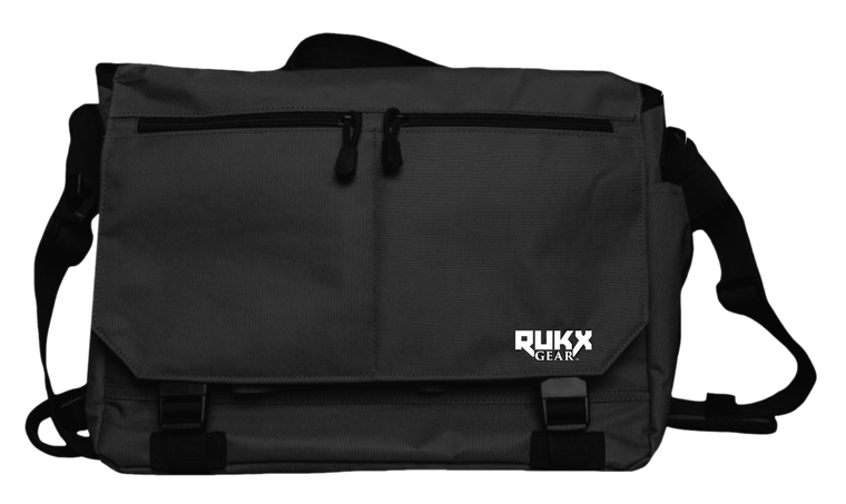Rukx Gear ATICTBBB Discrete Carry Business Bag Black with Hidden Pistol Compartment, 16" Laptop Sleeve, 9 Interior Pockets, 3 Exterior Pockets & Mil-Spec Buckles 15" W x 11" H Interior Dimensions