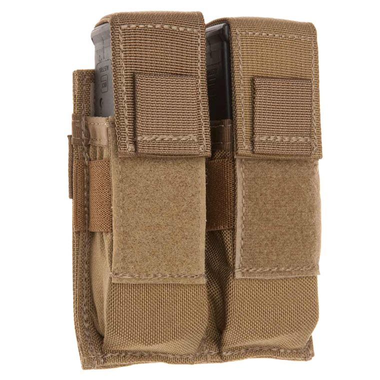 Tacshield T3602CY Universal Double Pistol Double Coyote 1000D Nylon MOLLE