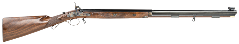 Taylors & Company 210096 Mortimer Whitworth45 Cal Percussion Musket Cap 32.31" Round to Octagon Blued Barrel, Color Case Hardened Rec, Oiled Walnut Stock with Checkered Grip, Adj. Creedmoor Rear/Tunnel Front Sight