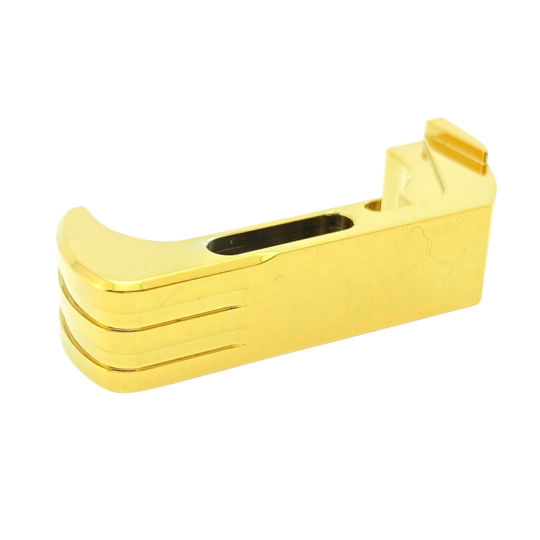 Cross Armory CRG5MCGD Mag CatchExtended Compatible w/Glock Gen4-5 Gold Anodized Aluminum