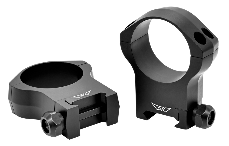 Warne 7244M Mountain Tech Scope Ring Set Fixed For MSR Picatinny/Weaver Ultra High 35mm Tube Black Anodized Aluminum