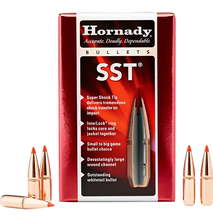 Hornady SST Bullets 270 Caliber (277 Diameter) 130 Grain InterLock Polymer Tip Spitzer Boat Tail Box of 100