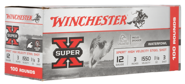 Winchester Ammo WEX1233VP Super X Xpert High Velocity 12 Gauge 3" 1 1/8 oz 1550 fps 3 Shot 100 Bx/2 Cs (Value Pack)