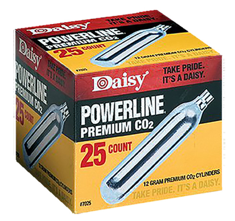 Daisy 7025 Powerline CO2 Cylinder 12 gram 25 Per Pack