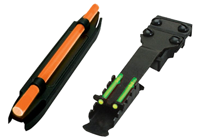 HIVIZ Sight Set Mossberg, Winchester Shotguns Fiber Optic Green Rear, Interchangeable Red & Green Front