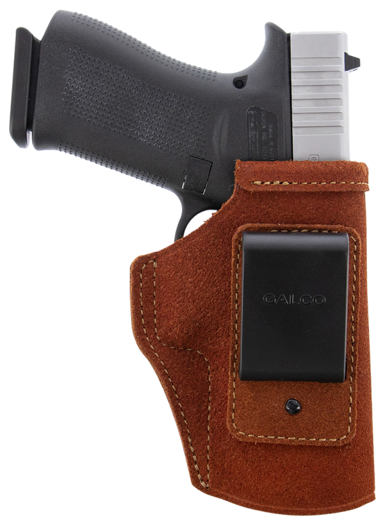 Galco STO858 Stow-N-GoIWB Natural Leather Belt Clip Fits S&W M&P 380EZ Right Hand