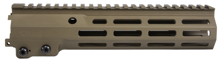 Geissele Automatics 05651S Super Modular Rail MK16 9.50" M-LOK, Desert Dirt Aluminum for AR Platform, Barrel Nut Included