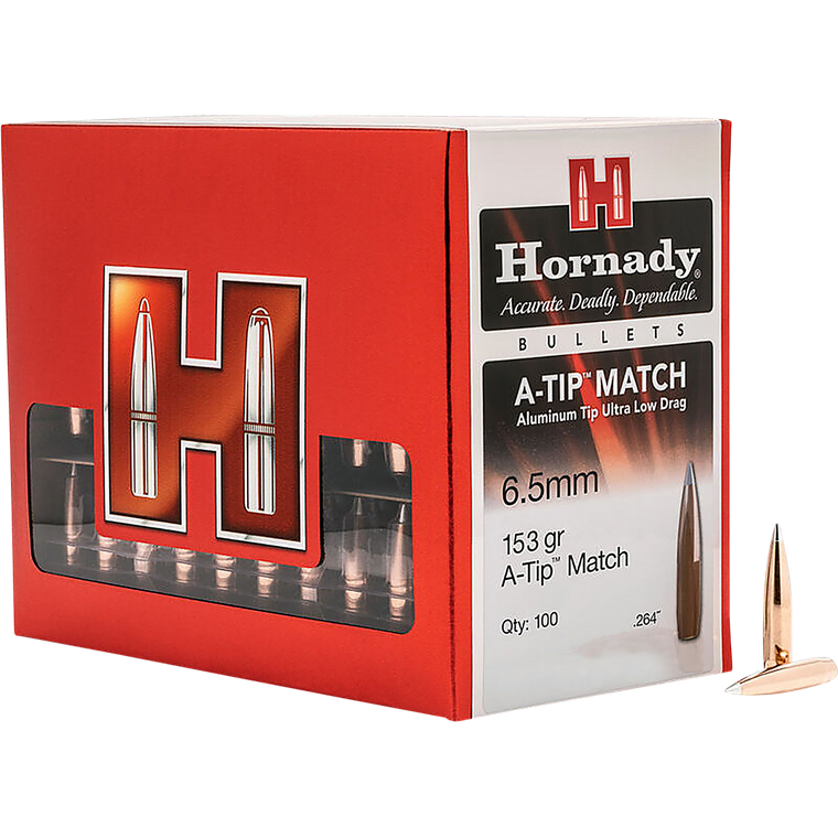 Hornady 2638 A-Tip 6.5mm 153 GR Ballistic Tip 100 Box 