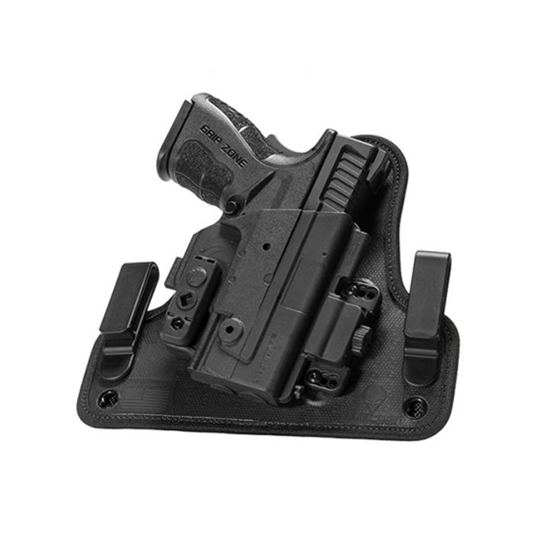 Alien Gear Holsters SSIW0833RHXX ShapeShift 4.0 IWB Black Polymer Belt Clip Fits S&W M&P Shield 45
