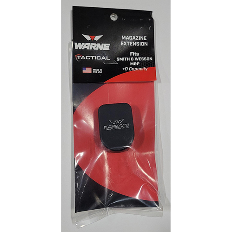 Warne Magazine +0 Extension Black, Smith & Wesson M&P 9mm Luger