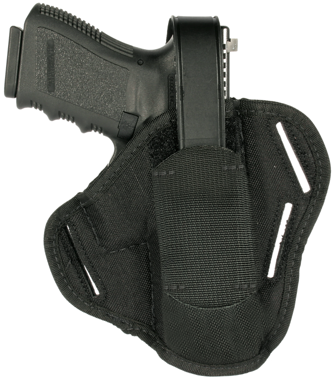 Blackhawk 40PC05BK PancakeOWB Size 05 Black Cordura Nylon Belt Slide Fits Large Semi-Auto Fits 3.75-4.50" Barrel Ambidextrous