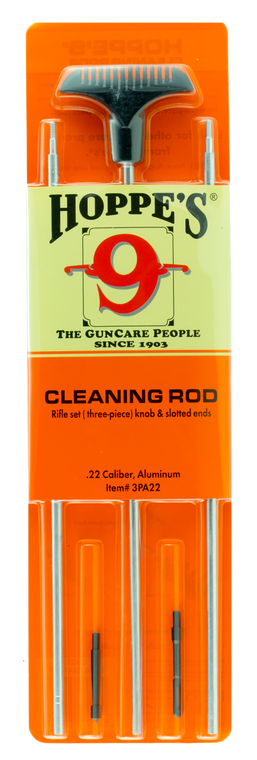 Hoppe's 3PU Rifle Cleaning Rod Multi-Caliber 34.50" w/ Swivel Handle