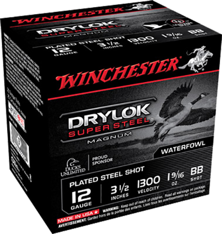 Winchester Ammo XSM12LBB DryLock Super Magnum 12 Gauge 3.50" 1 9/16 oz 1300 fps BB Shot 25ea 