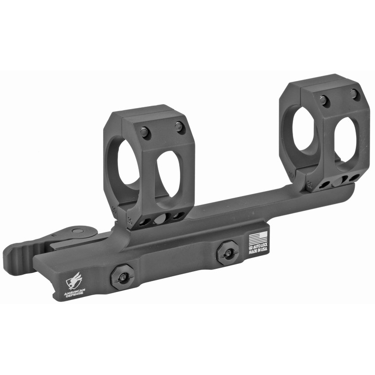 American Defense Recon Quick-Release Extended Scope Mount Picatinny-Style with Rings AR-15 Flat-Top Matte