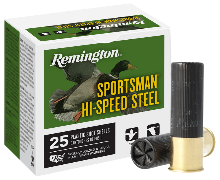 Remington Sportsman Hi-Speed Ammunition 12 Gauge 2-3/4"  1 oz  #6 Non-Toxic Steel Shot