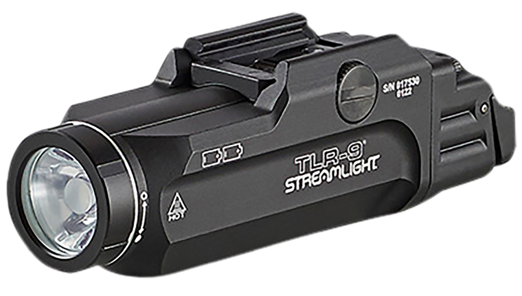 Streamlight 69464 TLR-9 Weapon Light 1000 Lumens Output White 200 Meters Beam Rail Grip Clamp Mount Black Anodized Aluminum