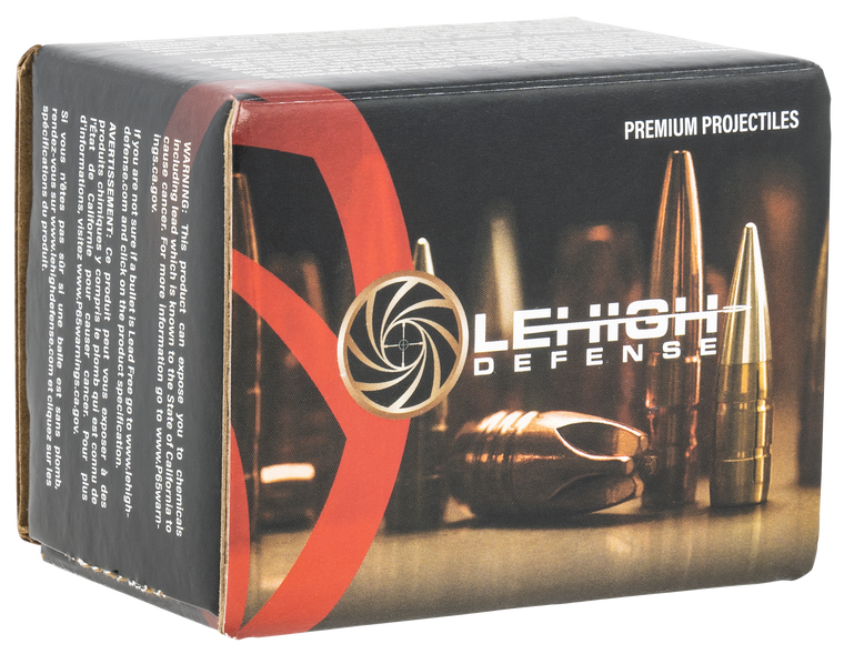 Lehigh Defense Xtreme Penetrator Bullets 44 Caliber (429 Diameter) 220 Grain Solid Copper Fluid Transfer Monolithic Lead-Free Box of 50