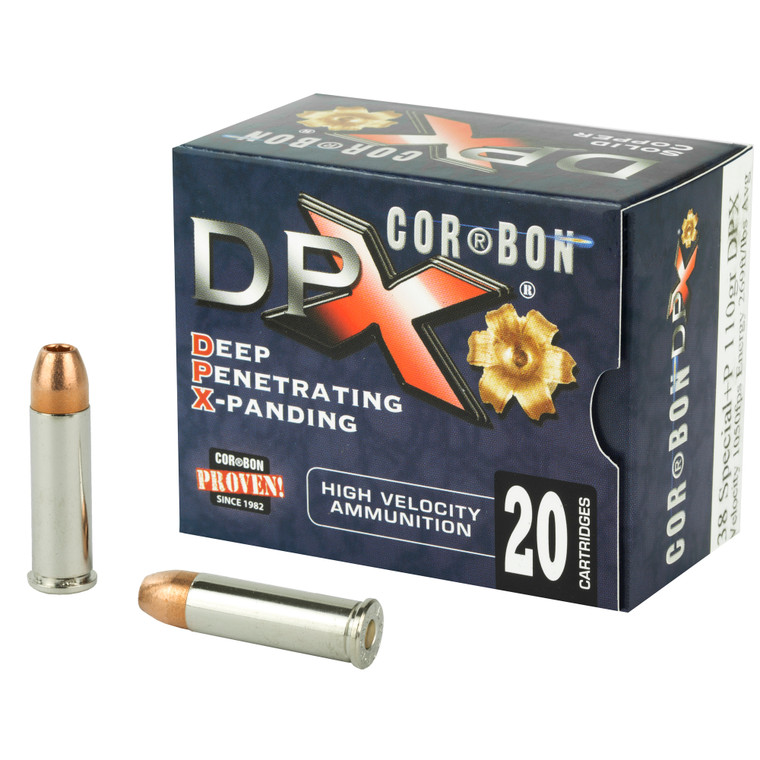 CorBon Deep Penetrating X Bullet 38 Special 110 Grain Barnes X 20 Round Box DPX38110