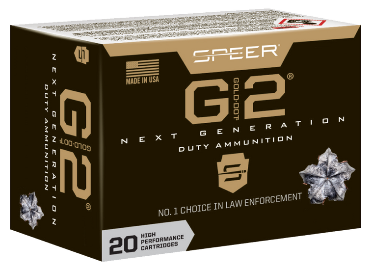 Speer Gold Dot G2 Ammunition 45 ACP +P 230 Grain Jacketed Hollow Point 20RD