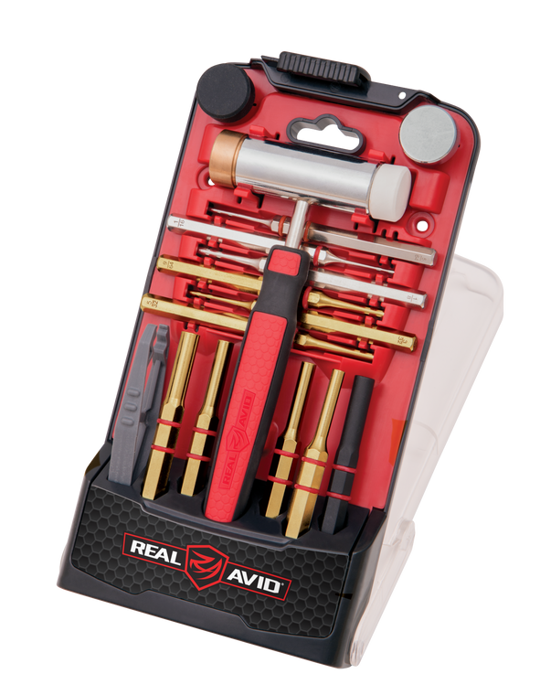 Real Avid AVHPS-B Accu-Punch Punch Set Brass/Nylon/Steel Universal Firearm