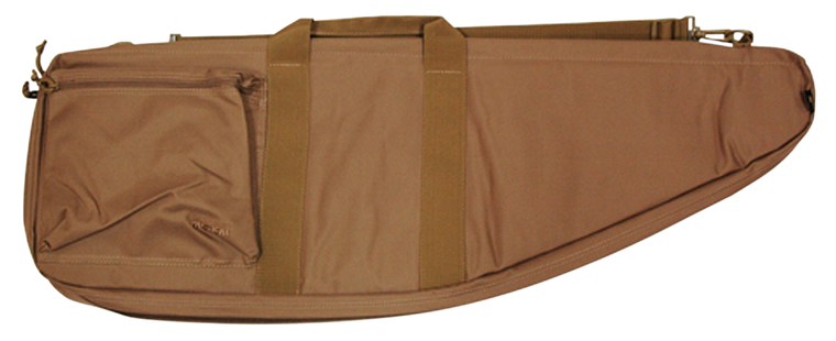 Bob Allen 79007 Max-Ops Tactical Rifle Case Water Resistant Coyote Brown Polyester with Self Healing Nylon Zippers & Foam Padding 36" x 11" x 2.25" Exterior Dimensions