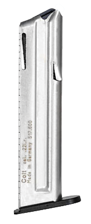 Walther Arms 517602 1911Stainless Detachable 12rd for 22 LR Colt 1911