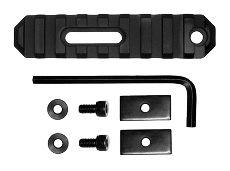 GrovTec US Inc GTSW190 M1913 Picatinny RailAR Platform 3.80" 9 Slot Black Aluminum