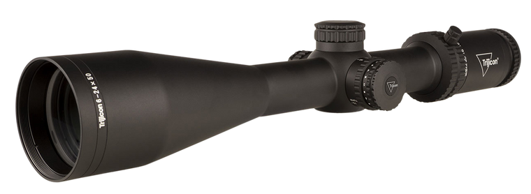 Trijicon 6-24x50 Tenmile 30mm Rifle Scope Matte Black, MRAD Ranging (Red LED Dot), Side Focus