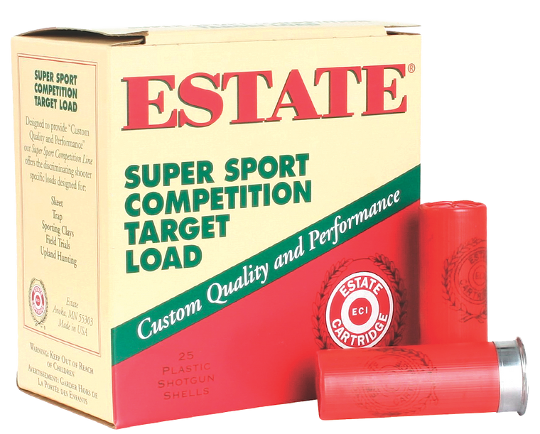 Estate Cartridge SS208 Super Sport Target 20 Gauge 2.75" 7/8 oz 8 Shot 25 Per Box/ 10 Cs