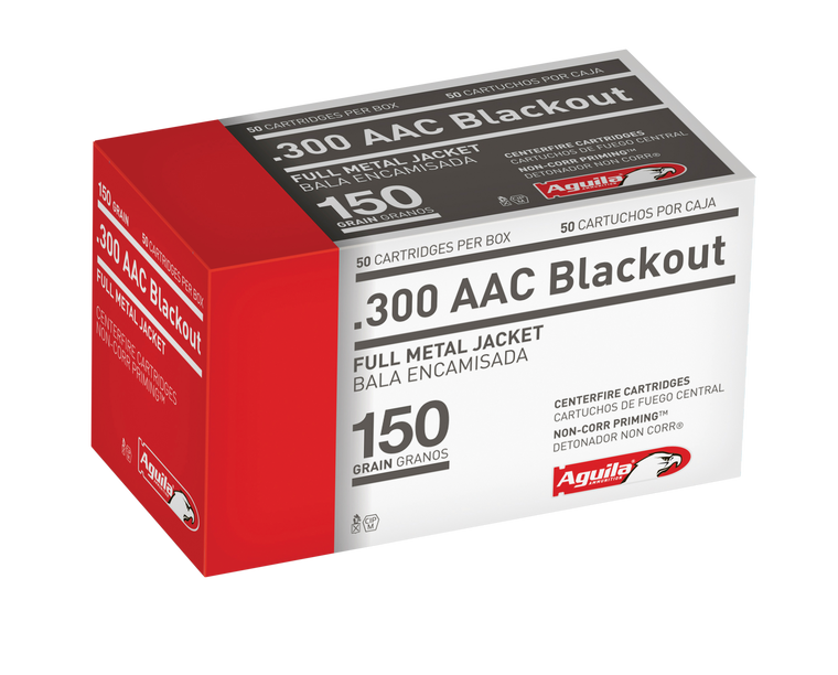 Aguila Ammunition 300 AAC Blackout 150 Grain Full Metal Jacket