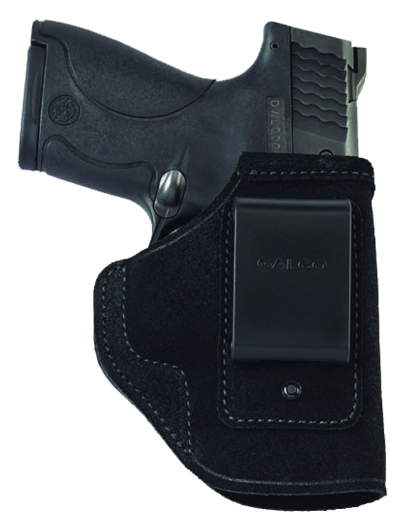 Galco STO658B Stow-N-GoIWB Black Leather Belt Clip Fits S&W M&P Shield w/Crimson Trace Laser Right Hand