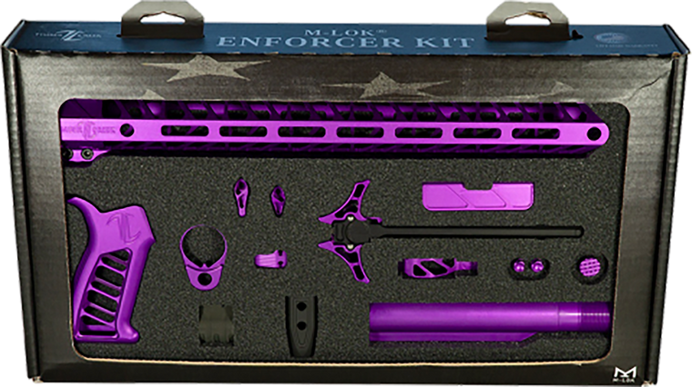 Timber Creek Outdoors TCOEKPPA Enforcer Complete Build Kit Purple Anodized for AR-15