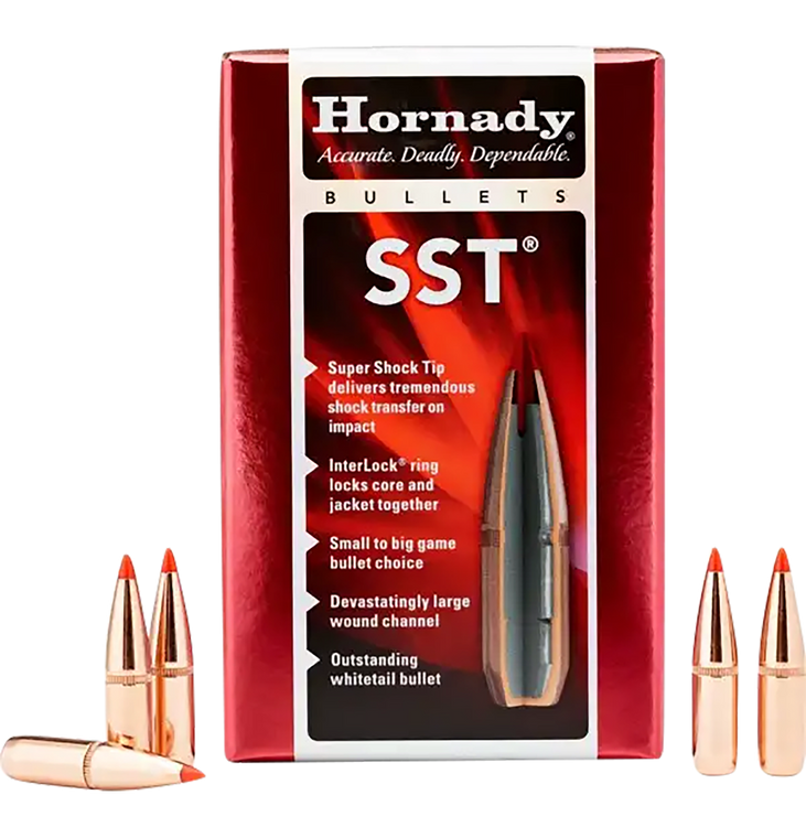 Hornady SST Bullets 7.62x39mm (310 Diameter) 123 Grain InterLock Polymer Tip Spitzer Box of 100