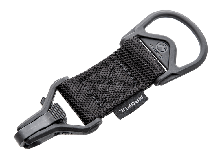 Magpul MAG516-BLK MS1/MS3 Sling Adapter made of Steel with Black Melonite Finish, Polymer Hardware, Nylon 1.25" Webbing & Two to One-Point Design for AR-15, M4 & M16
