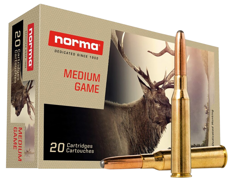 Norma American PH Ammunition 7.7mm Japanese 174 Grain Soft Point 20RD