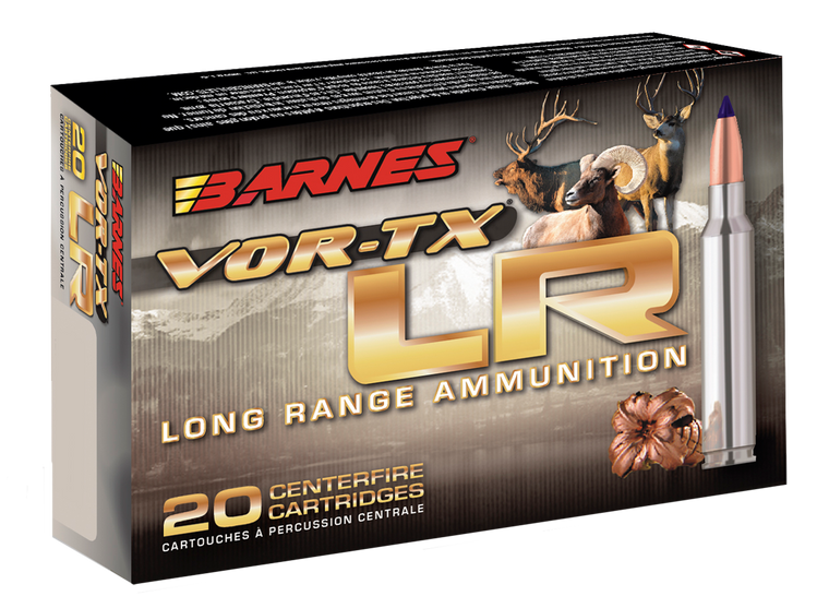 Barnes VOR-TX Long Range Ammunition 300 Winchester Magnum 190 Grain LRX Polymer Tipped Boat Tail Lead-Free 20RD