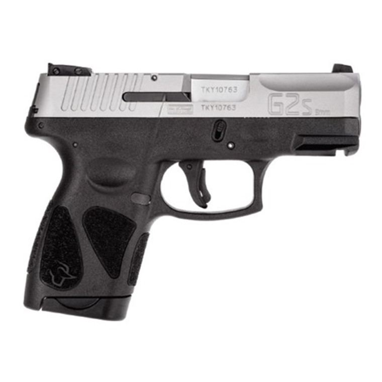 Taurus G2S 9mm Sub-Compact Pistol Black & Stainless Steel - 1-G2S939