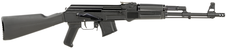 Arsenal 7.62x39mm AK Rifle W/ 16" Barrel Polymer Stock Black - SAM7R62