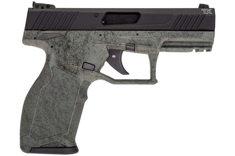 Taurus TX22 Full .22lr Pistol Green Splatter Black - 1-TX22141SP2