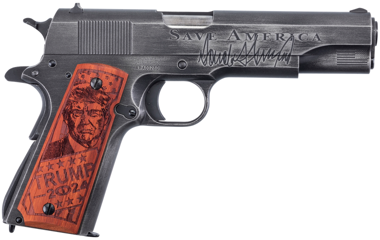 Auto-Ordnance 1911 Trump Save America .45 ACP 5" 7rds Distressed Armor
