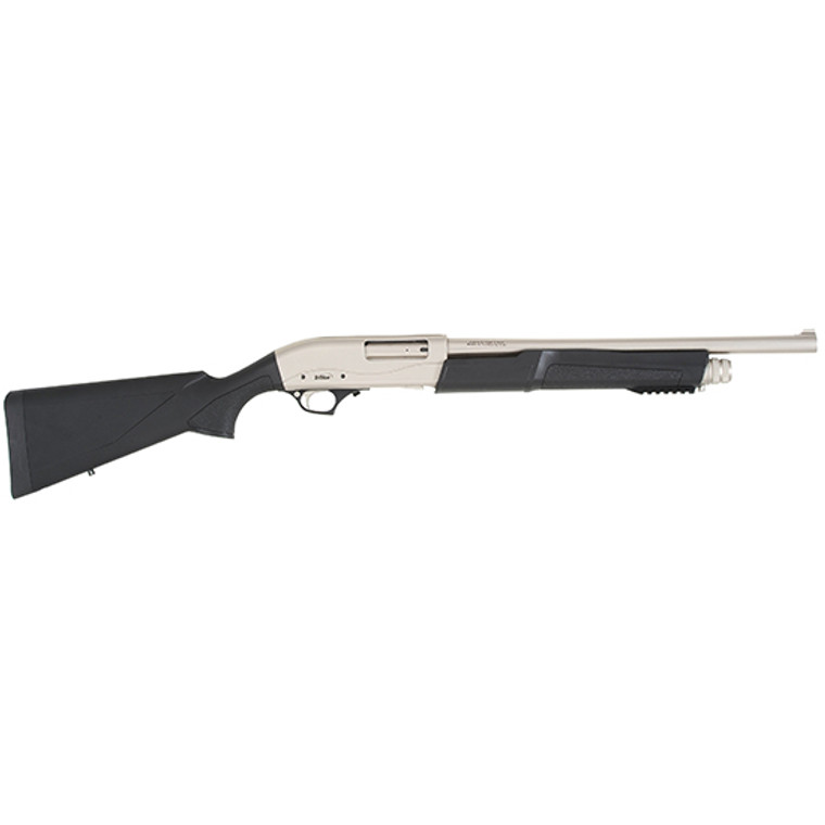 Tristar Cobra III Marine 12ga Pump Action Shotgun 18.5" Barrel Silver