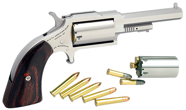 North American Arms 22 LR 5 rd Revolver Stainless - NAA-1860-250C