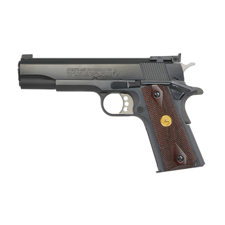 Colt Gold Cup National Match 45 ACP 8+1 Rd Semi Auto Hammer Fired Blue