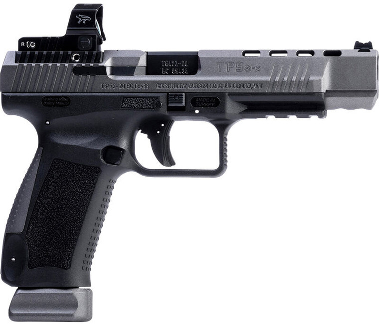 CANIK TP9SFx 9mm Pistol 5.2" Barrel 3 Dot Sights Tungsten - HG7166GN