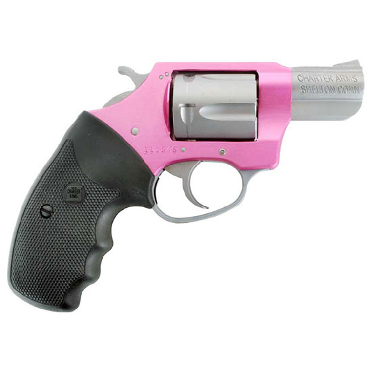 Charter Arms Southpaw .38 Spl +P Revolver 2-Tone Pink and Matte - 93830